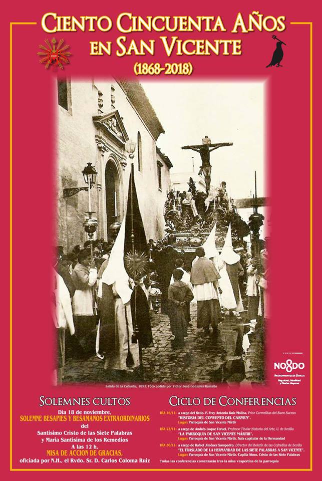 Cartel 150 años llegada a San Vicente