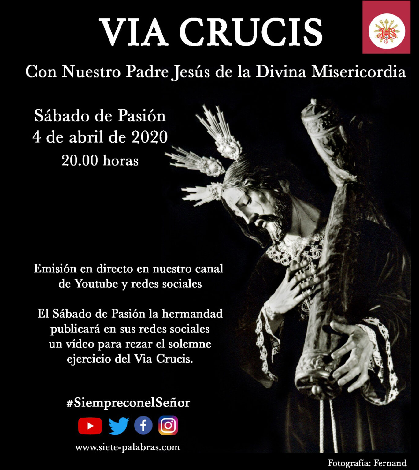 Via Crucis Breve Divina Misericordia VÍA CRUCIS DEL SEÑOR DE LA DIVINA MISERICORDIA - Las Siete Palabras de